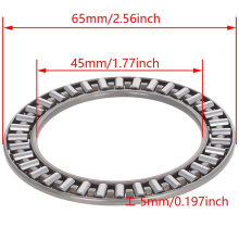 45mm*65mm *3mm Width Chrome Steel AXK4565 Needle Roller Thrust Bearing